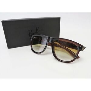 Ray-Ban Black and Brown Gradient Sunglasses